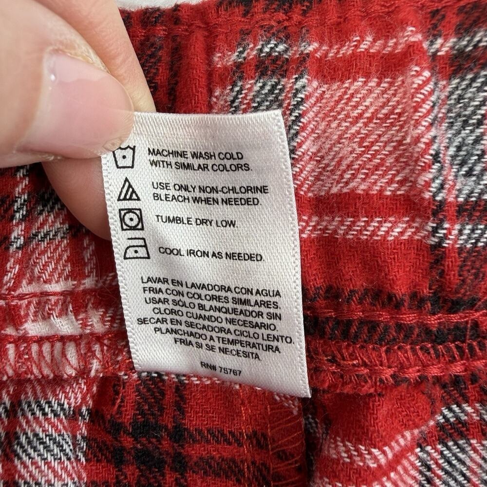 Kansas City Chiefs Women's XL Pajama Lounge Pants Red Plaid NFL Team Apparel - Picture 6 of 8